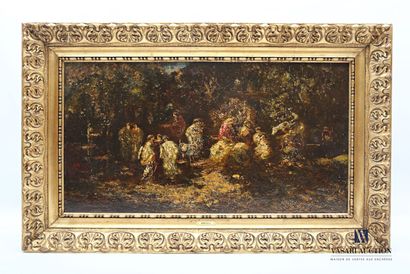 null MONTICELLI Adolphe (1824-1886)

Gallant scenes in the park

Oil on panel

Signed...
