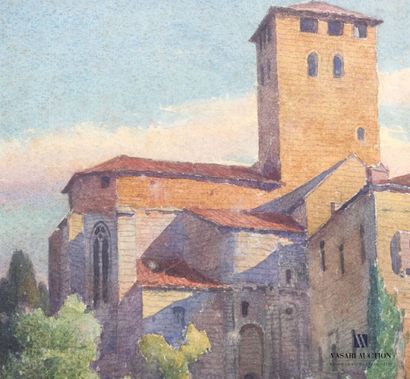 null ARIES Nel (1873-1944)

Walk at the foot of the priory of Saint-Géraud in Monsempron-Libos

Watercolor...