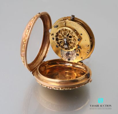null Pocket watch in gold 750 thousandths of three tones of the late eighteenth century....