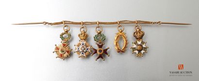 null Set including: 

- France, Legion of Honor, gold and enamel knight's star, 12...