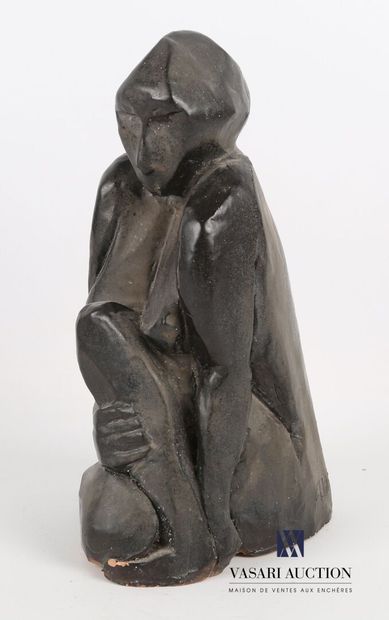 null UZAC François (1926-2022)

Sujet en terre cuite émaillée noir figurant une femme...