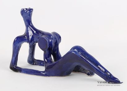 null UZAC François (1926-2022)

Sujet en terre cuite blanche émaillée bleu figurant...