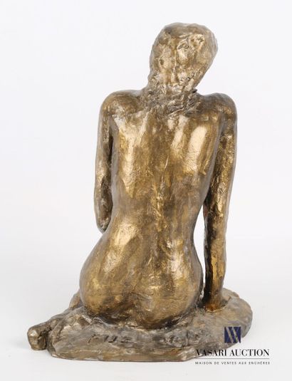 null UZAC François (1926-2022)

Sujet en terre cuite peint doré figurant une femme...
