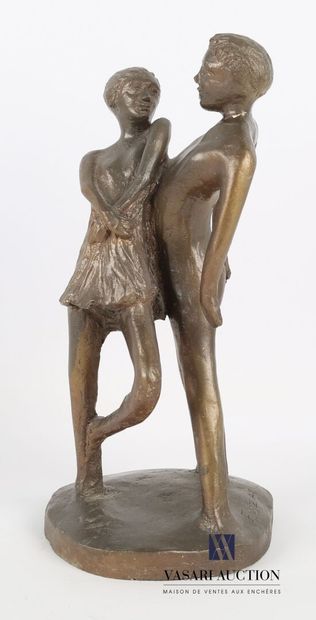 null UZAC François (1926-2022)

Sujet en terre cuite blanche à patine de bronze figurant...