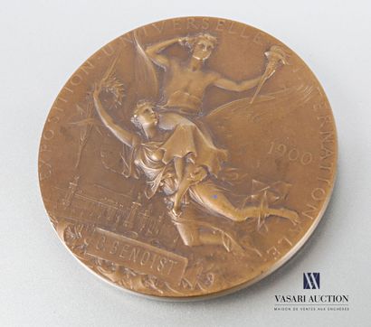 null Médaille de récompense en bronze d'après J.C CHAPLAIN présentant sur l'avers...