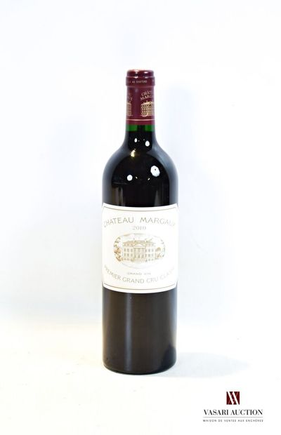 null 1 bouteille	Château MARGAUX	Margaux 1er GCC	2010

	Présentation et niveau, ...