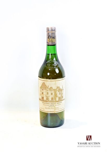 null 1 bouteille	Château HAUT BRION	Graves blanc	1979

	Et. tachée. N : 2,5 cm.