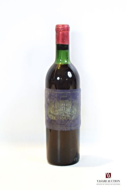 null 1 bouteille	Château PALMER	Margaux GCC	1964

	Et. très fanée (lisible). N :...