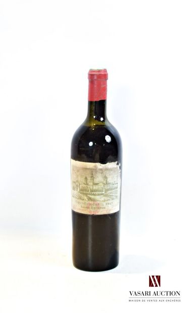 null 1 bouteille	Château COS D'ESTOURNEL	St Estèphe GCC	1947

	Tampon des Ets Nicolas....