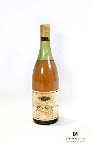 1 bouteille	CHABLIS GC Les Clos mise Nicolas		1962

	Et....