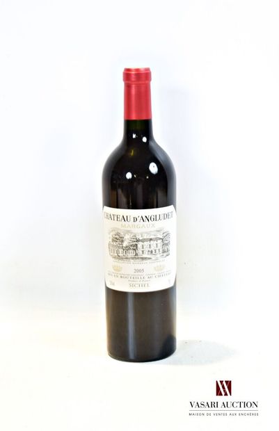 null 1 bouteille	Château d'ANGLUDET	Margaux	2005

	Présentation et niveau, impec...