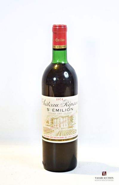1 bouteille	Château RIPEAU	St Emilion GCC	1974

	Et....