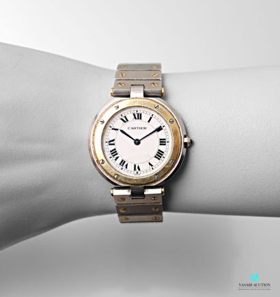 Cartier, steel and gold men's wristwatch,...