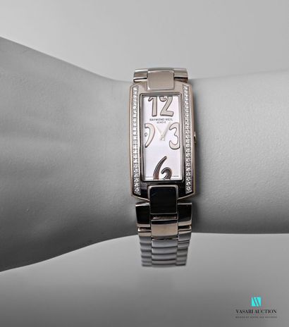 null Raymond Weil, Geneva, steel ladies' wristwatch, Shine collection, rectangular...