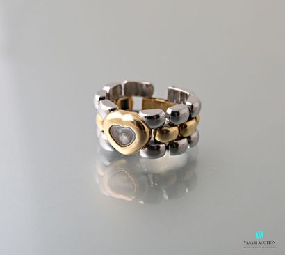 Chopard, two-tone gold ring 750 thousandths,...