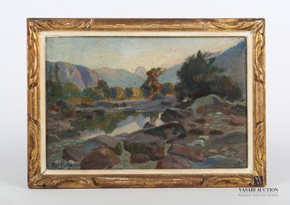 null BUGNICOURT François-Max (1868-1936)

The rapids of the river

Oil on cardboard...