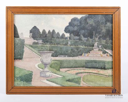 null ARIES Nel (1873-1944)

Vue du jardin de Versailles

Aquarelle sur papier

Signée...