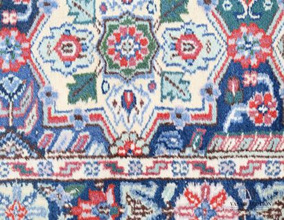 null PAKISTAN

Woolen gallery with kaleidoscopic decoration of floral motifs, the...