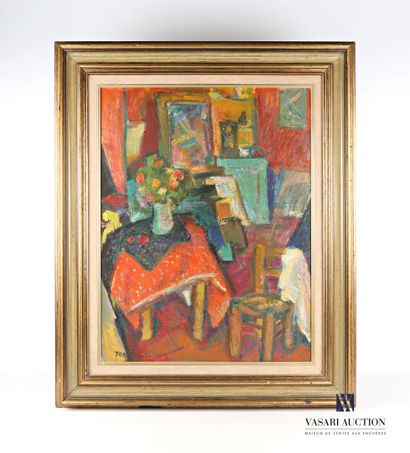 null TONCINI Louis (1907-2002)

Interior with a straw chair and a bunch of flowers

Oil...