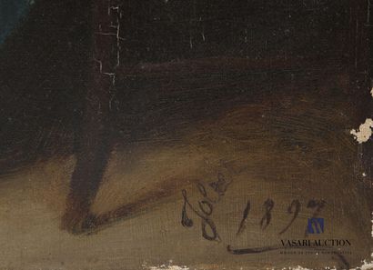 null JOLIET (XIX-XXème siècle)

Jeune brodeuse et enfant

Huile sur toile

Signé...
