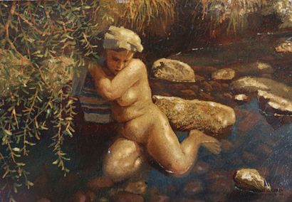 null TCHISTOVSKY Lev (1902-1969)

Female Nude in the Bath or Irene Bathing in the...