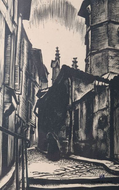 null CAMI Robert (1900-1973), after

Alley at dusk

Wood engraving

Numbered 40/40...