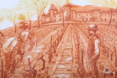 null GAULTIER Bertrand (born 1951)

Henri de Toulouse Lautrec in the vineyards of...