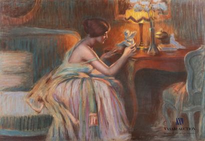 null ENJOLRAS Delphin (1865-1945) in the taste

Woman reading illuminated by a light...