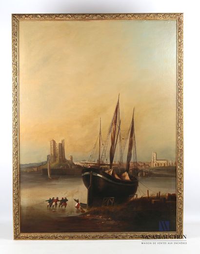 null French school of the 19th century

The lifting of the nets

Oil on canvas

(restorations)

100...