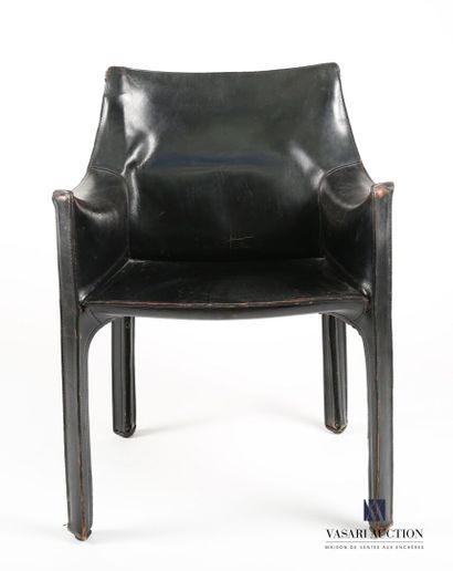 null BELLINI Mario (born in 1935)

Armchair 413 called Cab in black leather.

Cassina...