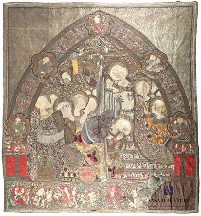 null Parametric of the bishop of Beauvais.

Silk embroidery, velvet, silver and gold...