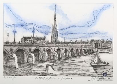 null GAULTIER Bertrand (born in 1951)

The Stone Bridge in Bordeaux

Etching

Print...
