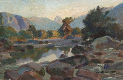 null BUGNICOURT François-Max (1868-1936)

The rapids of the river

Oil on cardboard...