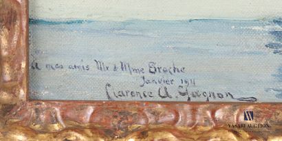 null GAGNON Clarence Alphonse (1881-1942)

Paysage lacustre enneigé

Huile sur toile

Signée,...