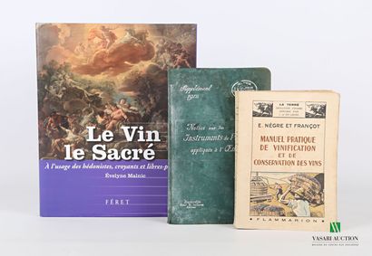 null [OENOLOGIE & ART]

Lot comprenant trois ouvrages : 

- MALNIC Evelyne - Le vin...