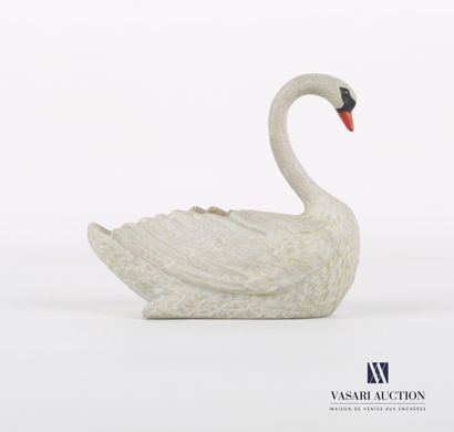 null Sujet en bronze peint figurant un cygne

Haut. : 7,5 cm - Larg. : 4 cm - Prof....