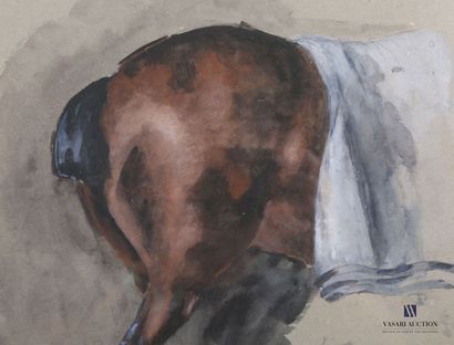 null ANONYME (XXème siècle)

Etude/croquis de croupe et de postérieurs de cheval

Aquarelle...