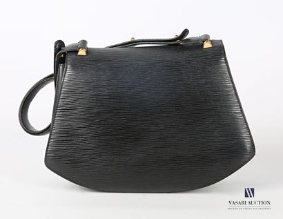 null Sac à main vintage noir de marque Louis Vuitton modèle Tilsitt en cuir épi noir....