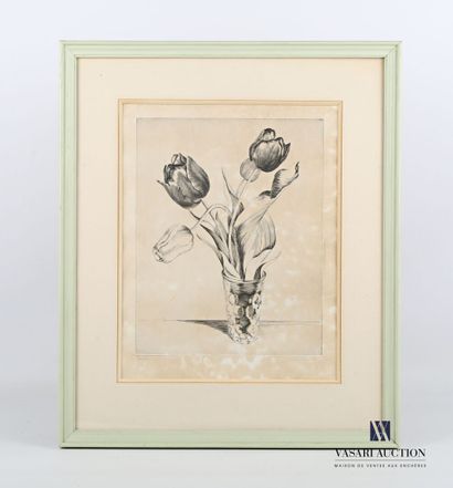 null MARAVAL (XXème siècle), d'après

Bouquet de tulipes dans un verre

Burin

Cachet...