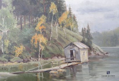 null ORITE KECHEPZ J. ??(début XXème siècle)

La cabane au bord du lac

Huile sur...