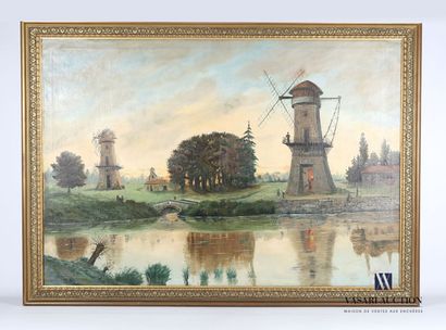null ROUSSEAU CH (Early XXth century)

Animated view of the mills 

Oil on canvas

Signed...