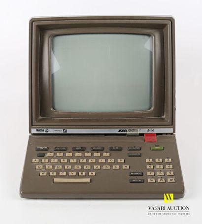 null Minitel 1 of the Matra Communication brand, the screen generally inclined underlined...