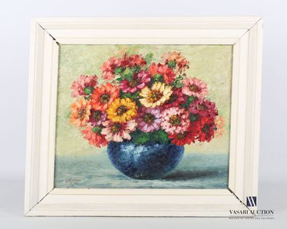 null MORSCIO Giovanni (1880-1943)

Bouquet de dahlias en vase

Huile sur panneau

Signée...