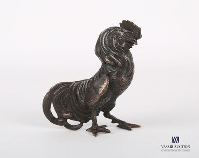 null Subject in bronze with brown patina representing a rooster

Height : 8 cm 8...