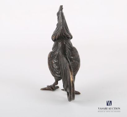 null Subject in bronze with brown patina representing a rooster

Height : 8 cm 8...