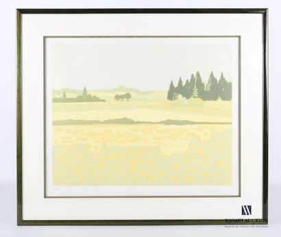 null PALUÉ Pierre (1920-2005), d'après

Paysage jaune pâle

Lithographie sur papier

Signée...