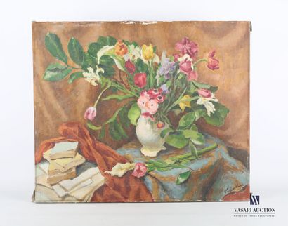 null GUILBERT Paul-Louis (1886-?) 

Nature morte au bouquet de tulipes 

Huile sur...