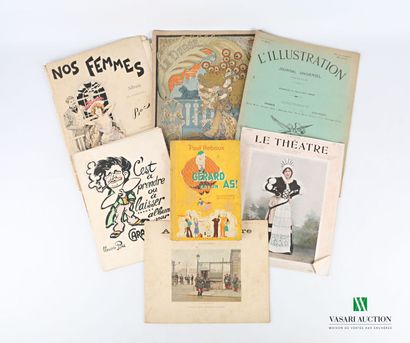 null [COMICAL MAGAZINES - MILITARIA - ILLUSTRATION]

Lot of seven magazines : C'est...