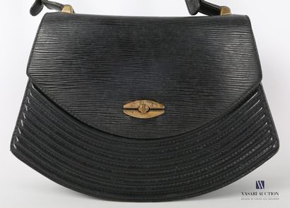 null Sac à main vintage noir de marque Louis Vuitton modèle Tilsitt en cuir épi noir....