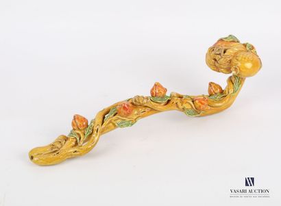 CHINA

Porcelain ruyi scepter with ochre...